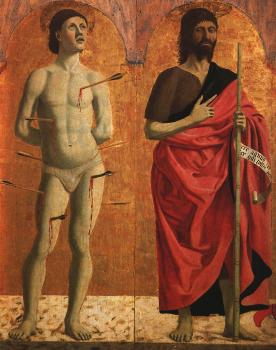 皮耶羅 德拉 弗朗西斯卡 Polyptych of the Misericordia, detail 皮耶羅 德拉 弗朗西斯卡 Polyptych of the Misericordia, detail